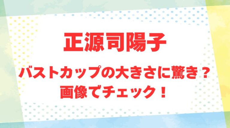正源司陽子のアイキャッチ画像